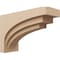 Ekena Millwork 8"W x 24"D x 16"H Classic Rockford Rough Cedar Woodgrain TimberThane Corbel, Primed Tan CORUR08X24X16ROCRCPR - alternate 1